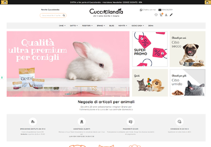 Cucciolandia - e-commerce specializzato in articoli per animali