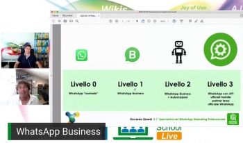 Come gestire al meglio i clienti utilizzando WhatsApp Business: il primo live streaming della Progetto Aroma Smart School