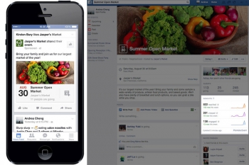 Facebook favorisce la promozione degli eventi